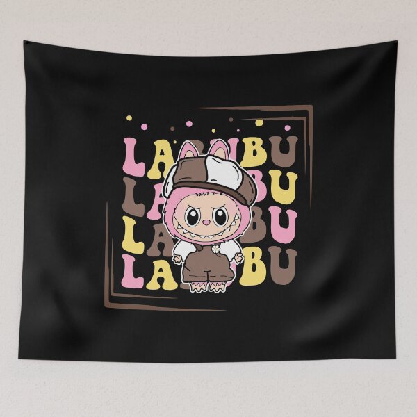 Item preview, Labubu Sweet Retro Bubble Text Design designed and sold by lojadpop.