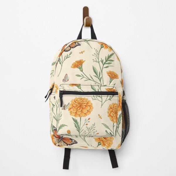Item preview, Marigold flowers with butterflies designed and sold by Lucky 777.