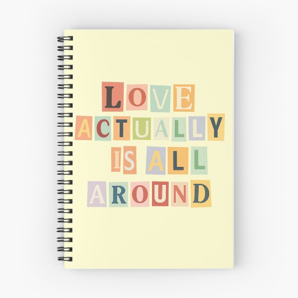 Item preview, Love Actually Is All Around – Colourful Collage Lettering Design designed and sold by lucyjohnsn.