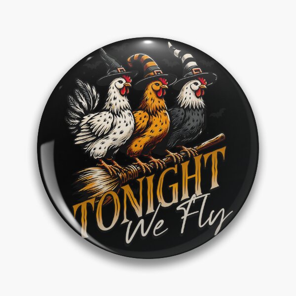 Item preview, Tonight We Fly Funny Chicken Spooky Season Farm Halloween designed and sold by MegiWu.