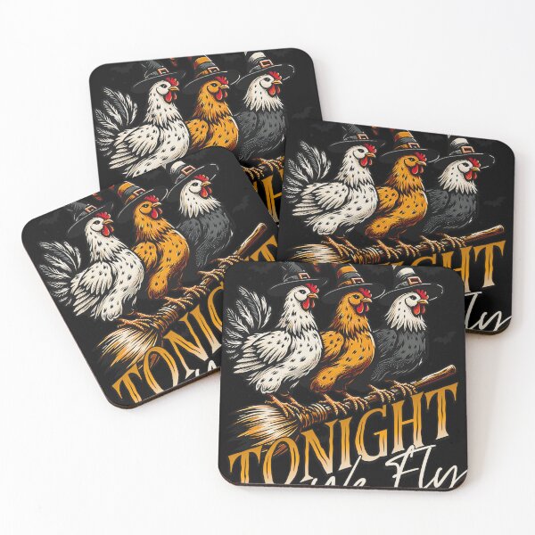 Item preview, Tonight We Fly Funny Chicken Spooky Season Farm Halloween designed and sold by MegiWu.