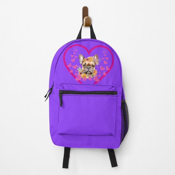 Item preview, Cute French Bulldog Puppy in Flower Heart – Dog Lover Gift designed and sold by ideashoppl.