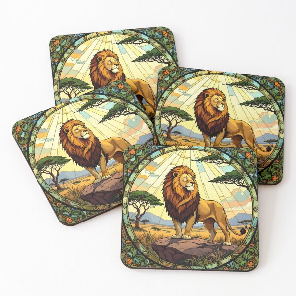 Item preview, Lion On The Savanna designed and sold by ChanceTwoArt.