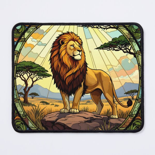 Item preview, Lion On The Savanna designed and sold by ChanceTwoArt.