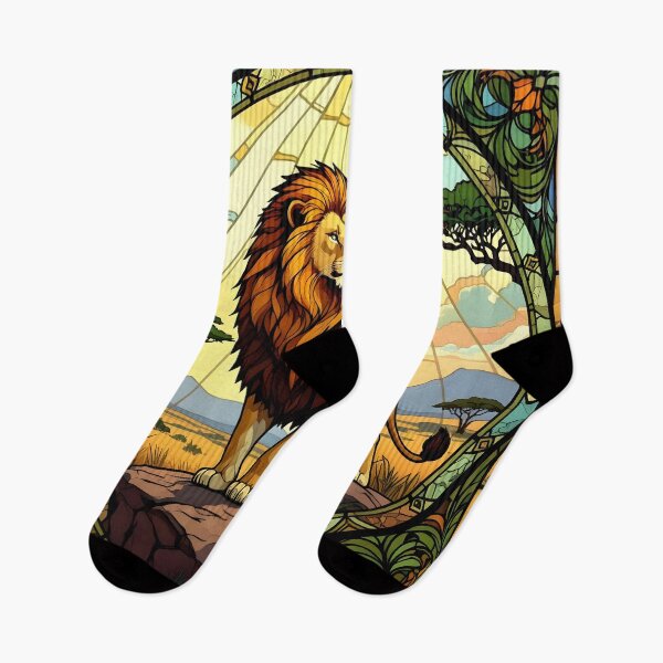 Item preview, Lion On The Savanna designed and sold by ChanceTwoArt.