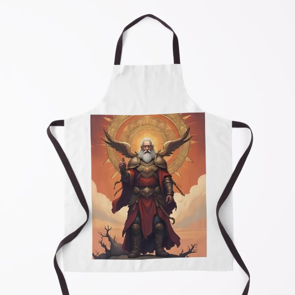 Item preview, Mighty Guardian of Light – Mystical Warrior with Sun Aura designed and sold by RAKO13.