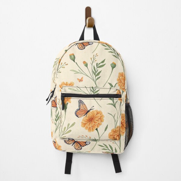 Item preview, Marigold flowers with butterflies . designed and sold by Lucky 777.