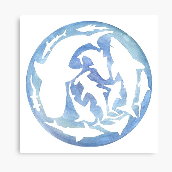 World of Sharks Canvas Print