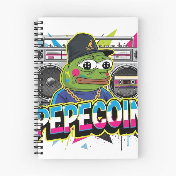 Item preview, Pepecoin 80’s Hip Hop Shirt – Retro Pepe Frog 2 designed and sold by CryptoThreads4 You.