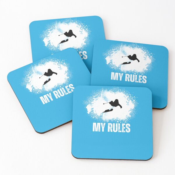 Item preview, My Rules Skier Silhouette – Powder Skiing Winter Sports Design designed and sold by mountainHUB.