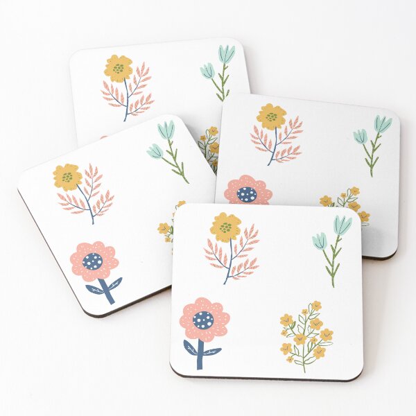 Item preview, Flower Power Sticker Pack | Set of 4 Aesthetic Floral Designs designed and sold by InfiniteSticker.