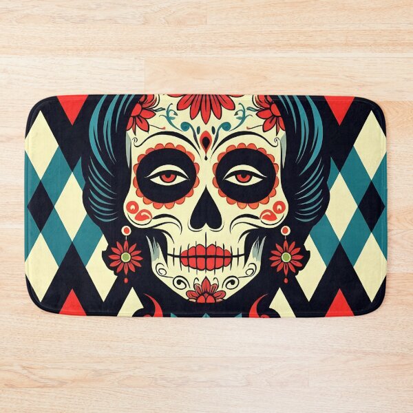 Item preview, Candy Skulls Argyle Pattern – Gothic Day of the Dead Design designed and sold by WhimsicalThredz.
