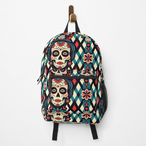 Item preview, Candy Skulls Argyle Pattern – Gothic Day of the Dead Design designed and sold by WhimsicalThredz.