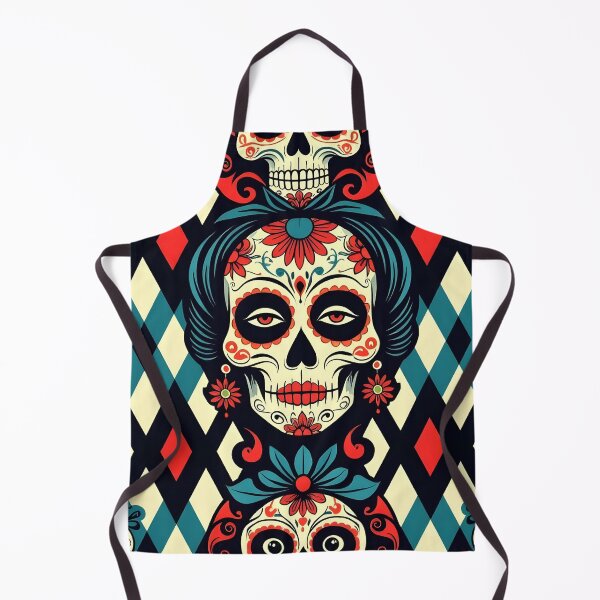 Item preview, Candy Skulls Argyle Pattern – Gothic Day of the Dead Design designed and sold by WhimsicalThredz.