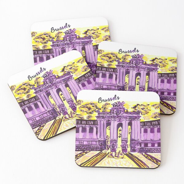 Item preview, Yellow - Purple Brussels designed and sold by nastiaart.