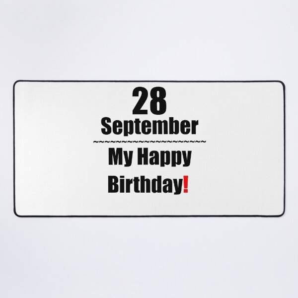 Item preview, 28 September Birthday designed and sold by ariksworld.