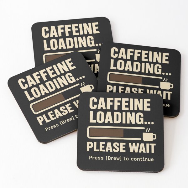 Item preview, Caffeine Loading… Please Wait - Retro Office Coffee designed and sold by Work Life Tees.