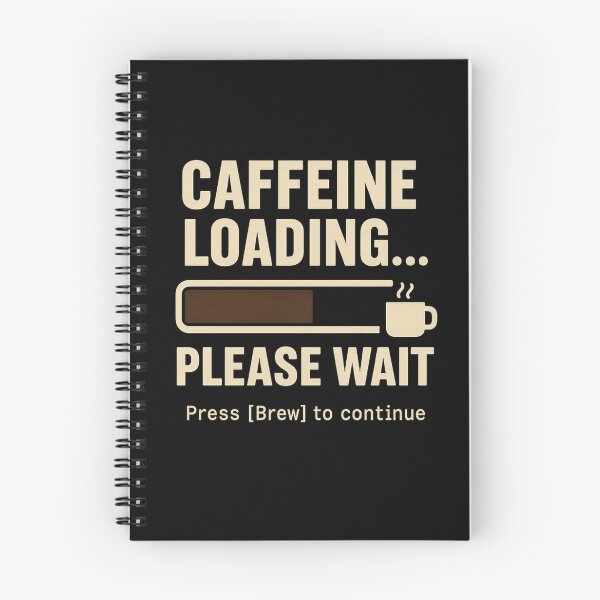Item preview, Caffeine Loading… Please Wait - Retro Office Coffee designed and sold by Work Life Tees.