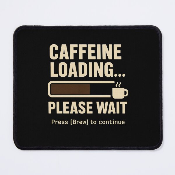Item preview, Caffeine Loading… Please Wait - Retro Office Coffee designed and sold by Work Life Tees.