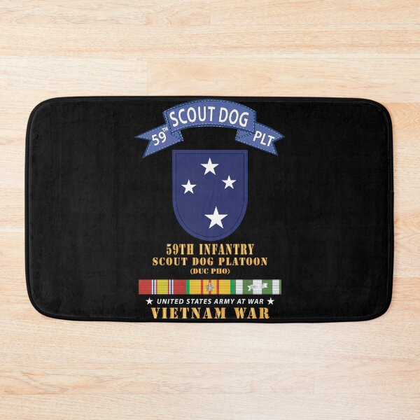 Item preview, Army - 59th Infantry Scout Dog Platoon - Blue Tab VN SVC X 300 designed and sold by Military Insignia Products.