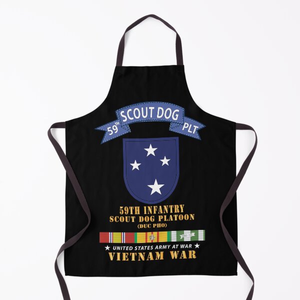 Item preview, Army - 59th Infantry Scout Dog Platoon - Blue Tab VN SVC X 300 designed and sold by Military Insignia Products.