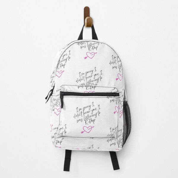 Item preview, Sorry, I was Listening to K-Pop pink heart designed and sold by TheTrendyWolff.