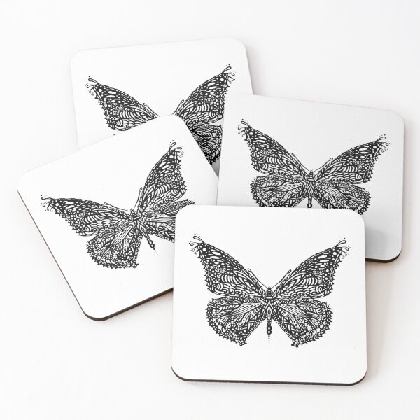 Item preview, Black and White Butterfly designed and sold by kallyfactory.