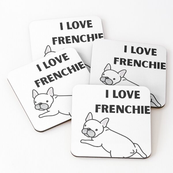 Item preview, I Love Frenchie – Cute Cartoon French Bulldog Design  designed and sold by ideashoppl.