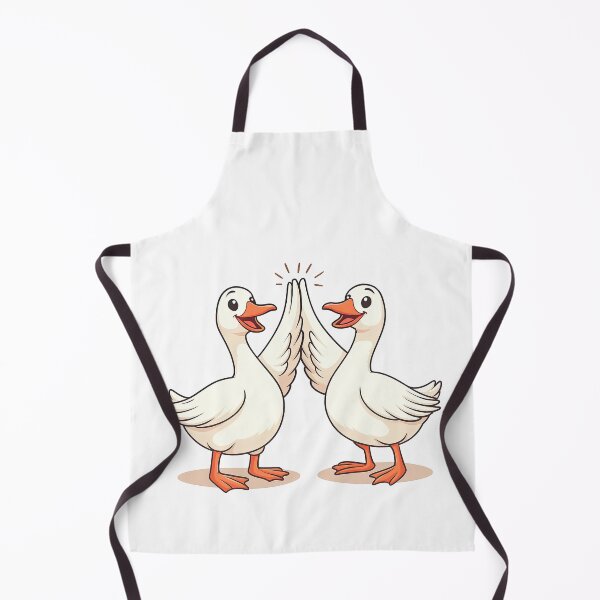 Item preview, Happy High-Fiving Ducks Illustration designed and sold by ArtfulWeave.