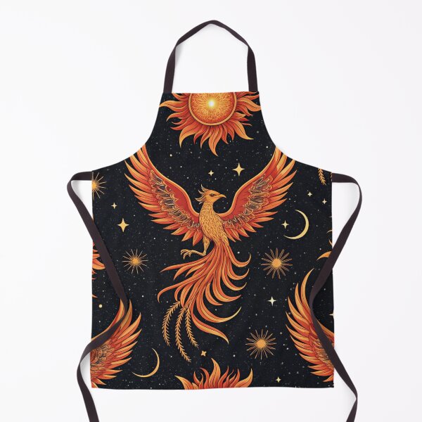 Item preview, Phoenix birds with rising suns , fiery orange and gold . designed and sold by Lucky 777.