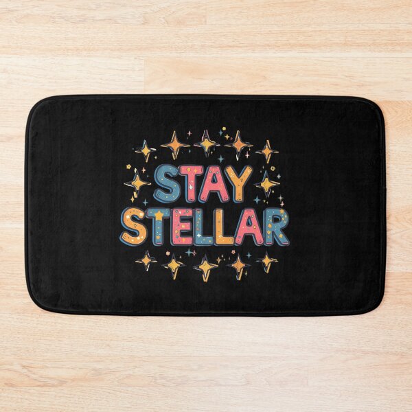 Item preview, Stay Stellar – Positive Cosmic Typography designed and sold by Merch By Style.