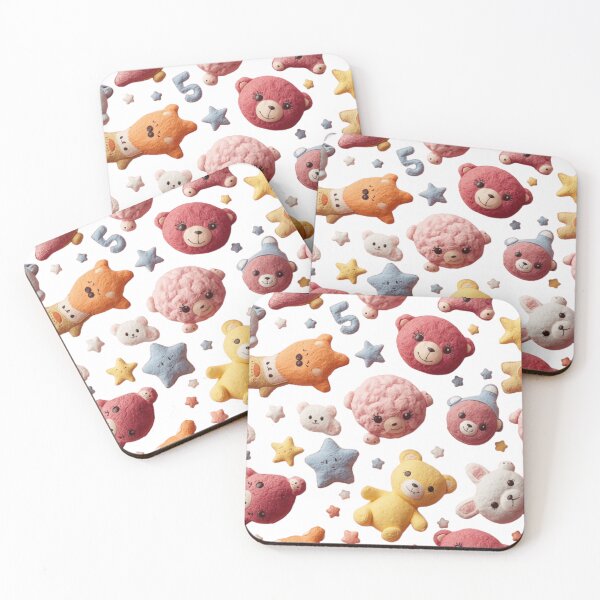 Item preview, Repeating pattern of cute dolls for printing on t-shirts and fabrics | Fantasy and cartoon design designed and sold by Farzad Parhizkar.