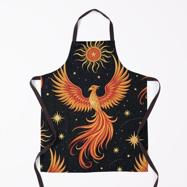 Item preview, Phoenix birds with rising suns , fiery orange and gold . designed and sold by Lucky 777.