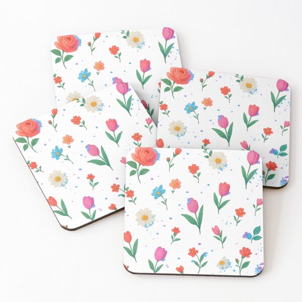 Item preview, Static Garden Scatter – Glitchcore Floral Confetti Pattern designed and sold by Feral Confetti.