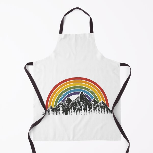 Item preview, Rainbow Over Mountain Landscape Illustration designed and sold by ArtfulWeave.
