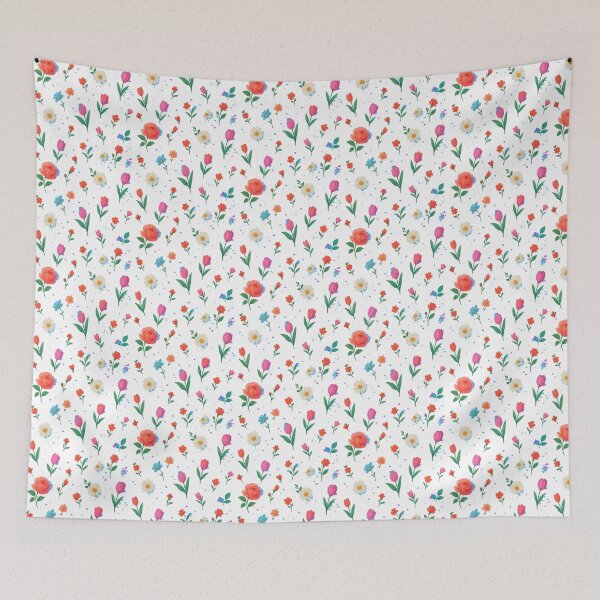 Item preview, Static Garden Scatter – Glitchcore Floral Confetti Pattern designed and sold by Feral Confetti.