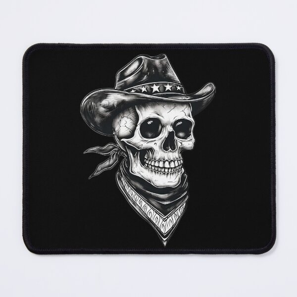 Item preview, Zombie Cowboy - Skull in a Cowboy Hat designed and sold by NightTimeJ.
