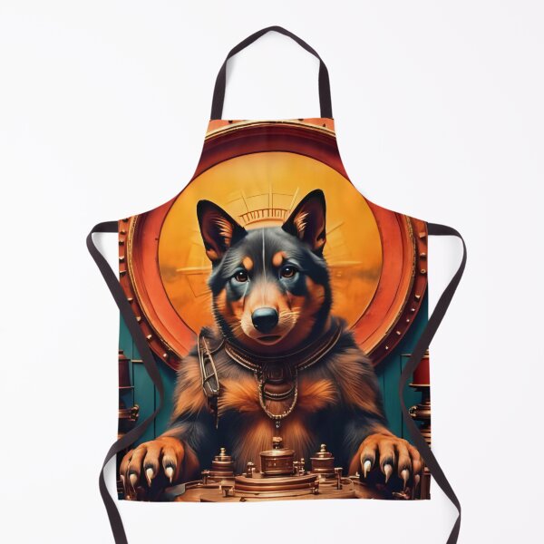 Item preview, Steampunk Dog Captain – Futuristic Fantasy Illustration designed and sold by RAKO13.
