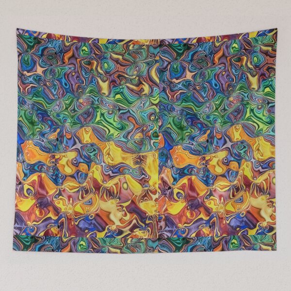 Item preview, Psychedelic Monsters of an Autumn Evening designed and sold by Francois van Bastelaer's reflections.