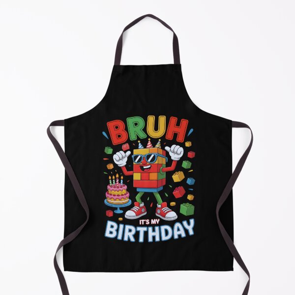 Item preview, Bruh It's My Birthday Building Bricks Blocks  designed and sold by FreeArt2.