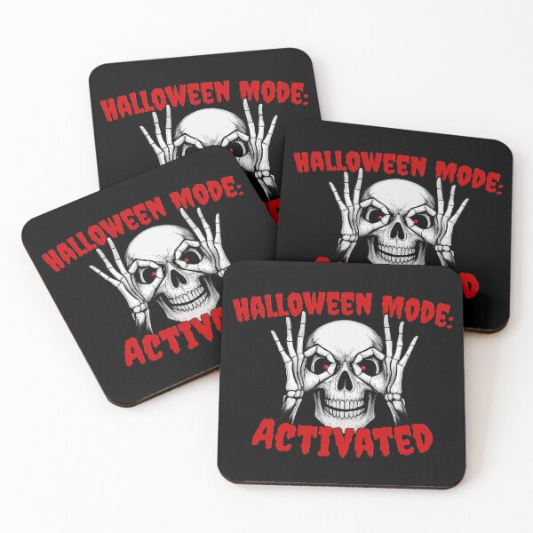 Artikelvorschau, Skelett mit aktiviertem Halloween-Modus entworfen und verkauft von Jack’s Shirts Craft.