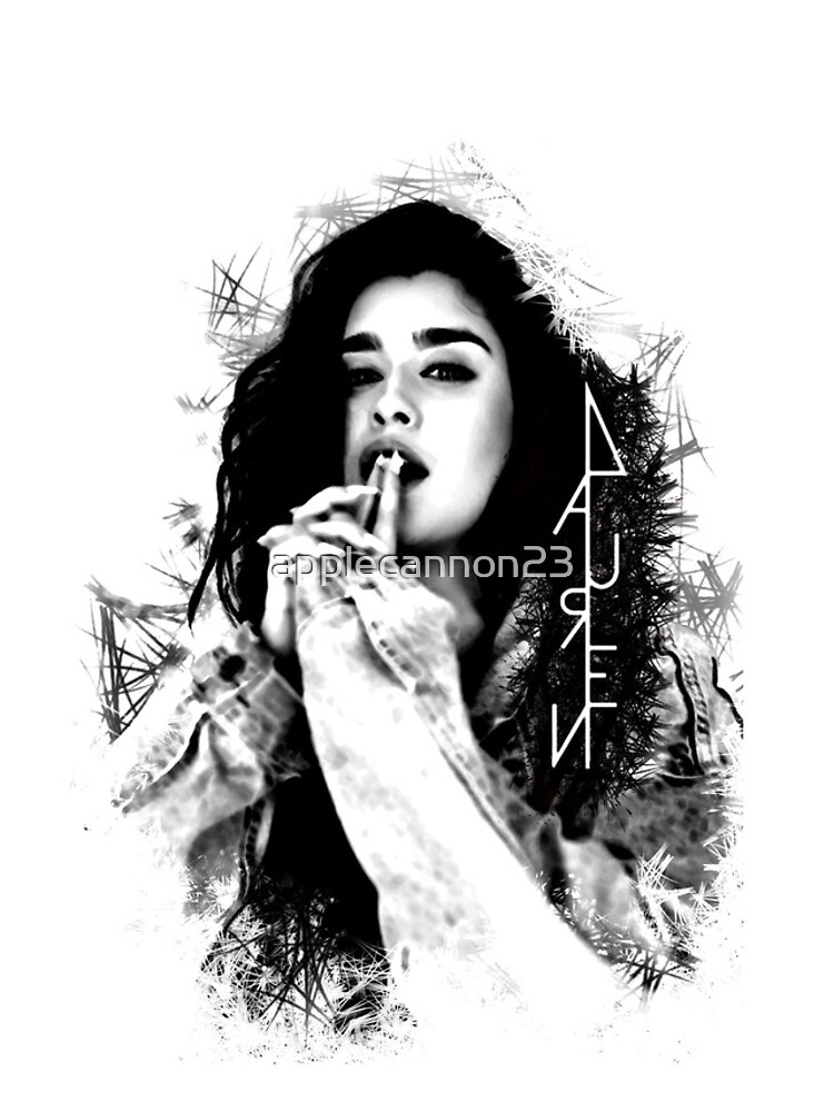 "Lauren Jauregui black and white logo" iPhone Case for Sale by