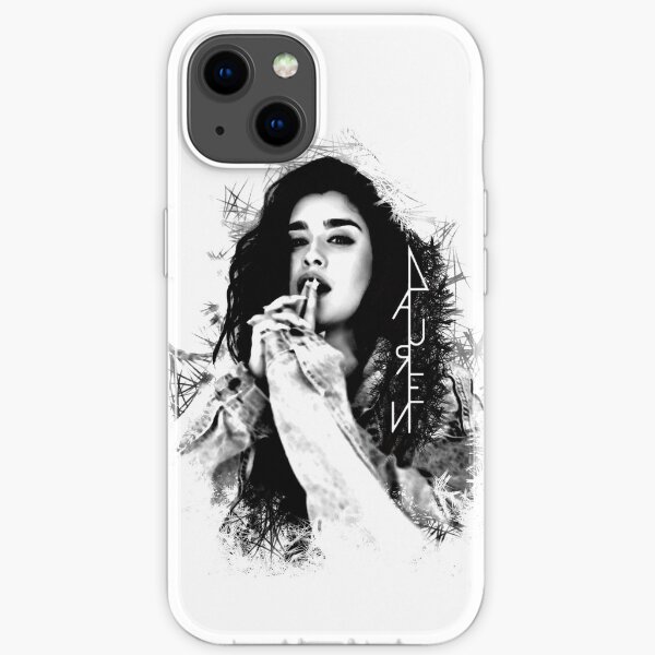 Lauren Jauregui black and white logo iPhone Soft Case