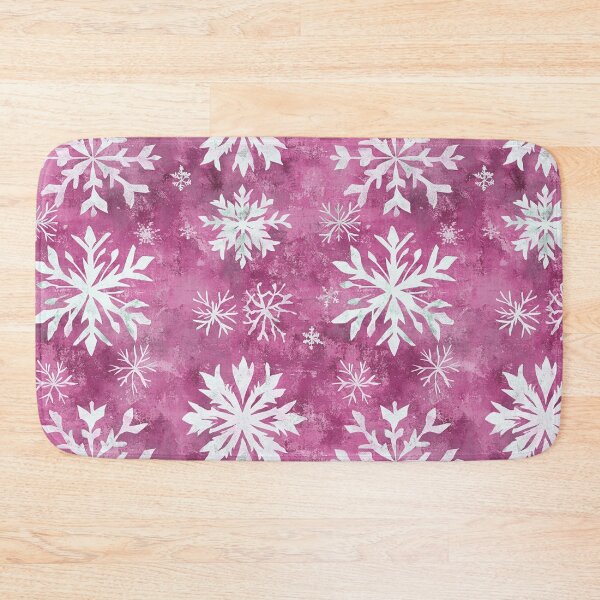 Item preview, Wine Pink Red White Snowflakes Winter Christmas All Over designed and sold by Feeling Artsy.