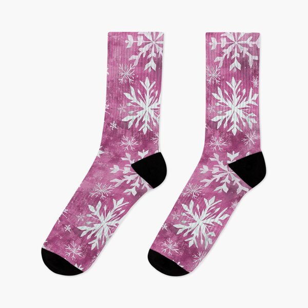 Item preview, Wine Pink Red White Snowflakes Winter Christmas All Over designed and sold by Feeling Artsy.