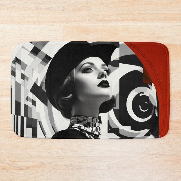 Item preview, Bold B&W fashion portrait designed and sold by anytka.