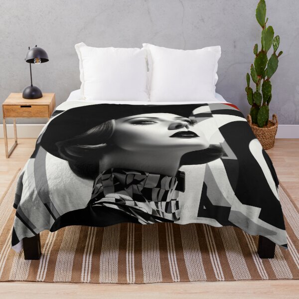Item preview, Bold B&W fashion portrait designed and sold by anytka.