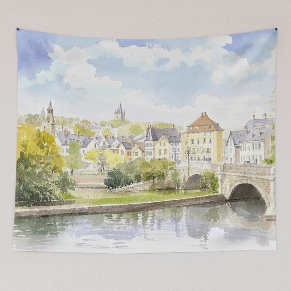 Item preview, Totnes and Vire Island(Watercolour + AI) designed and sold by artsmeow.
