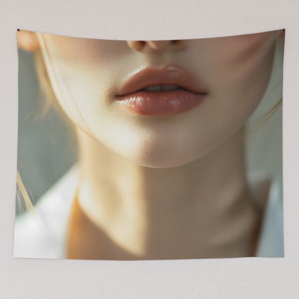 Item preview, Close-up of a woman's lips and face designed and sold by anytka.