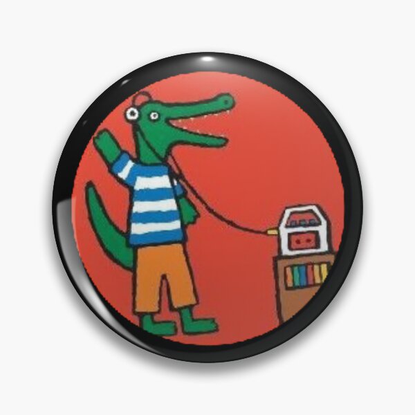 Item preview, alligator music cartoon vintage art designed and sold by empir3ants.